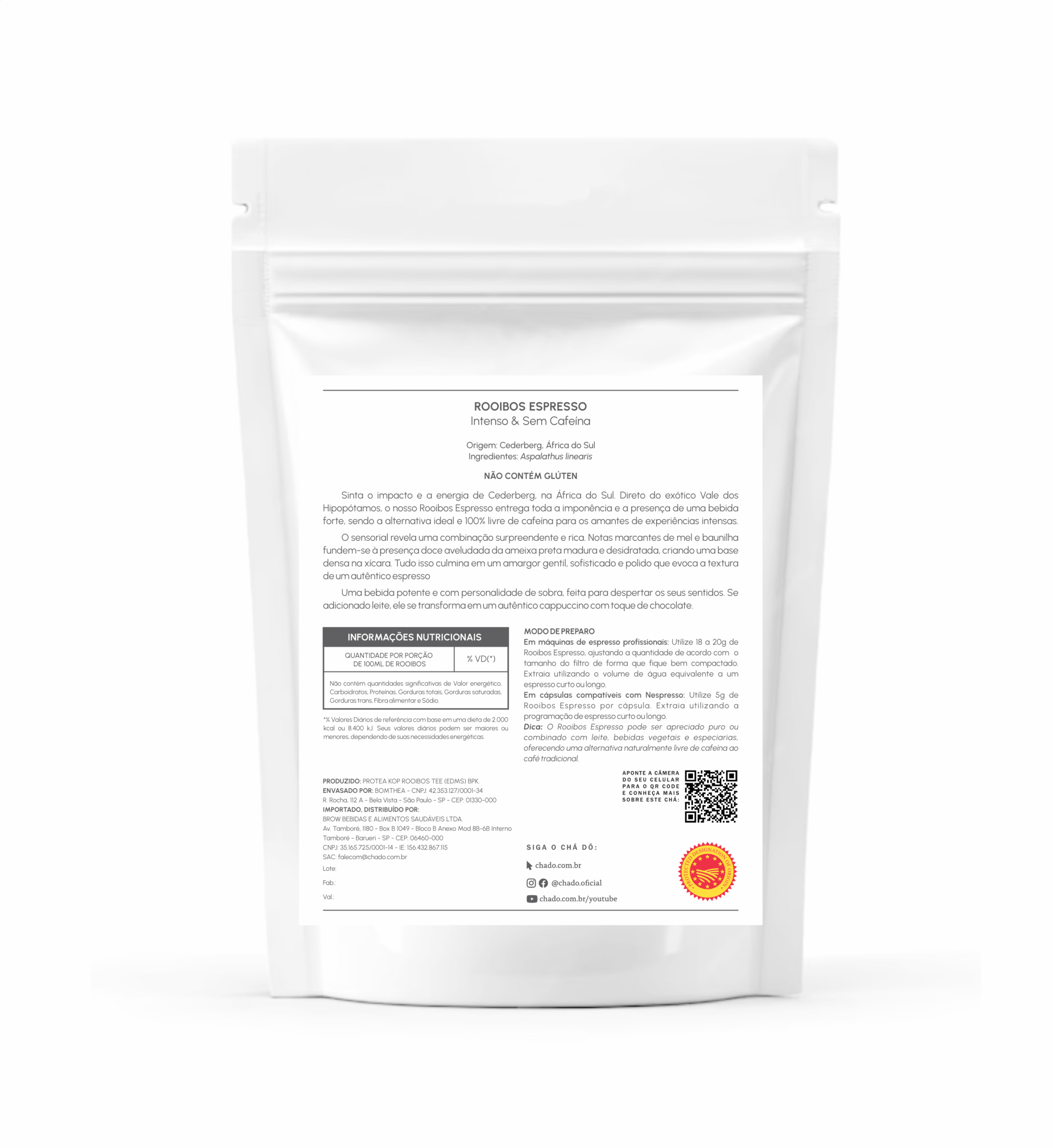 Chá de Rooibos Vermelho Puro Corte Espresso - 50g - Imagem 3